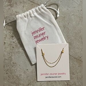 Jennifer Zeuner Gold Double Chain Star Necklace